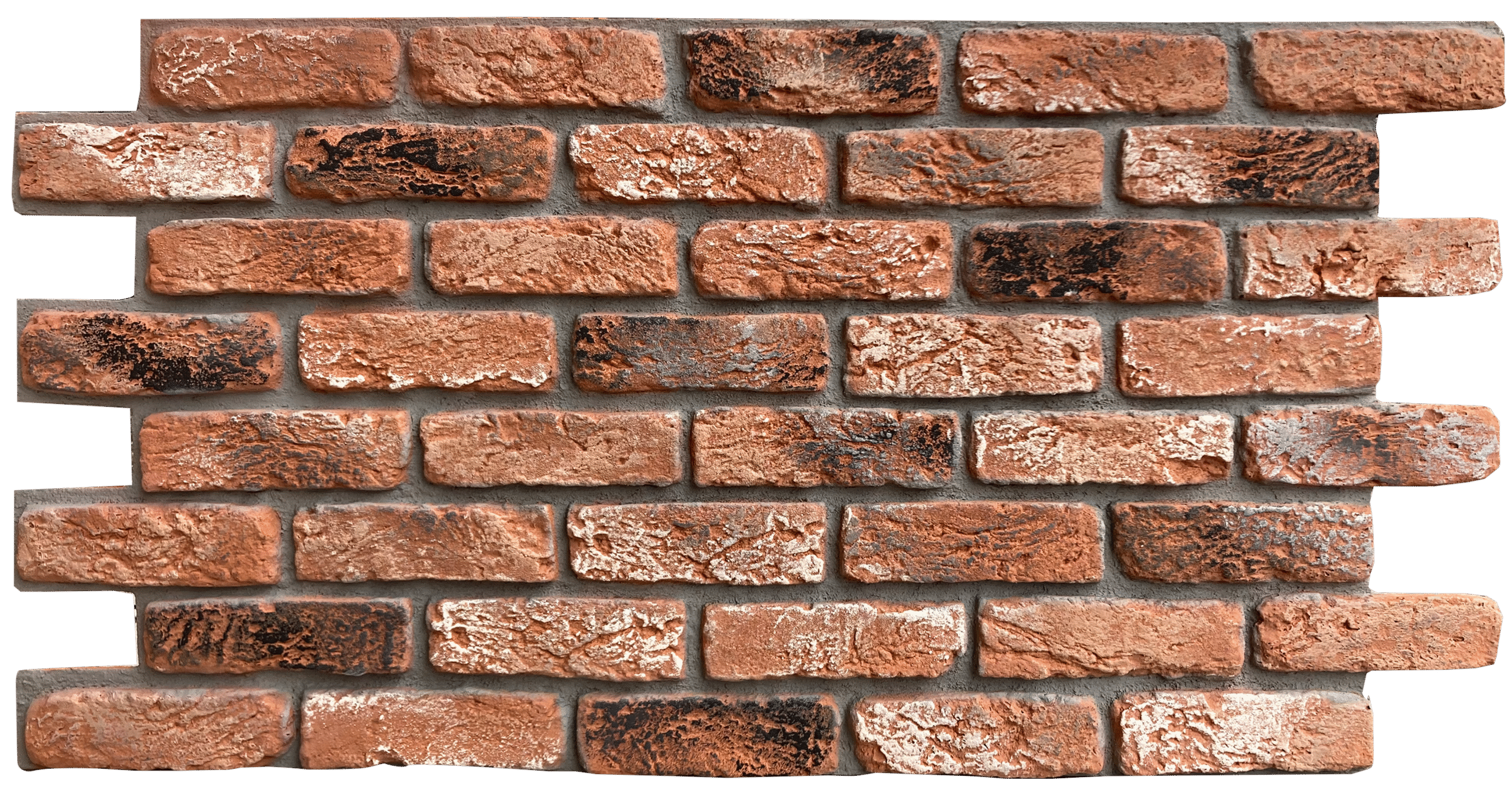 Barock-Brick-Dark-Rustic-1.png Barock Dark Rustic – İç ve Dış Mekan için (Poliüretan) 3B Tuğla Görünümlü Duvar Paneli (110 cm x 62 cm) - Görsel 1