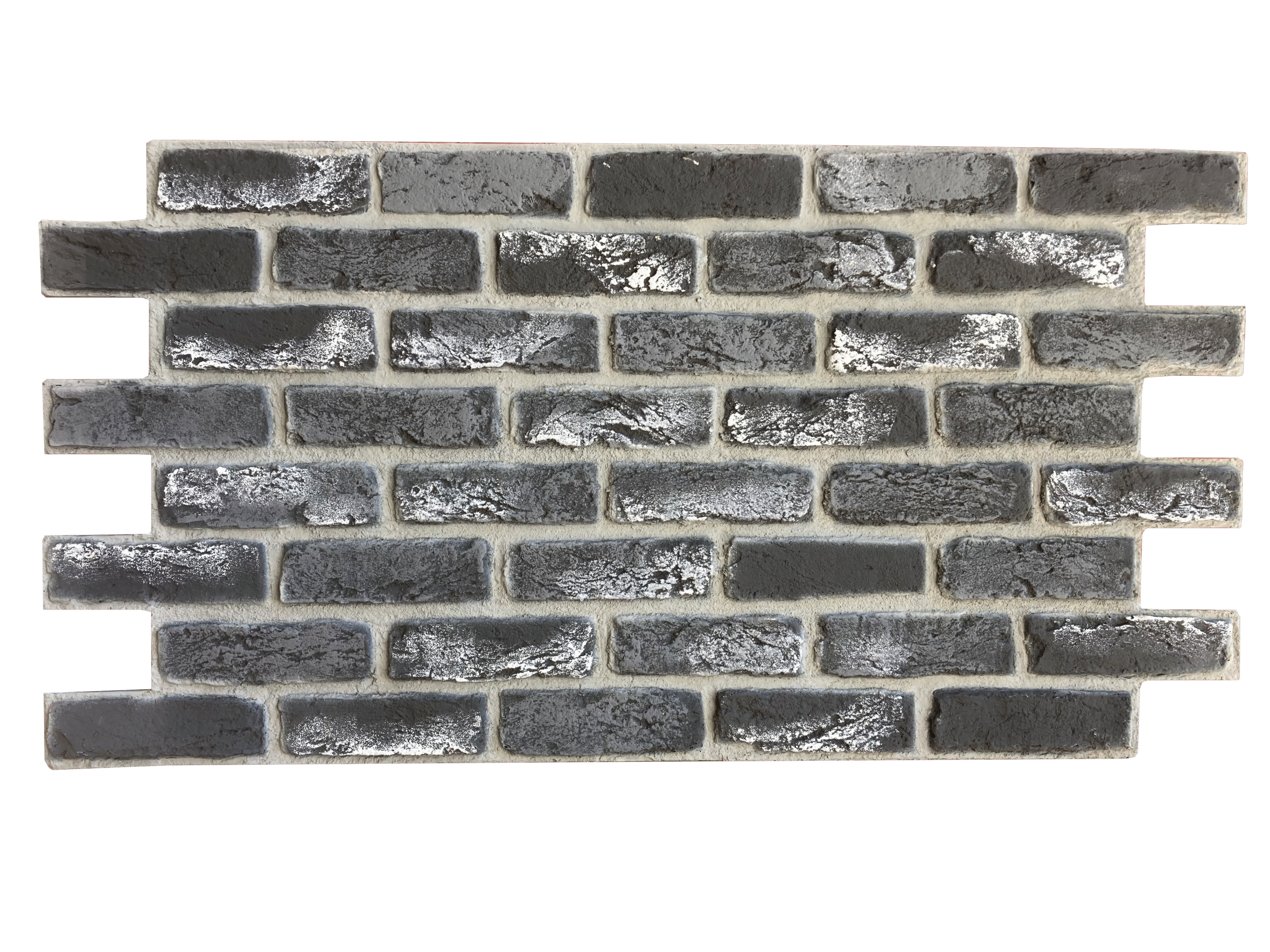 Ladrillo-Baroq-NERO.png Barock Nero – İç ve Dış Mekan için (Poliüretan) 3B Tuğla Görünümlü Duvar Paneli (110 cm x 62 cm) - Görsel 1