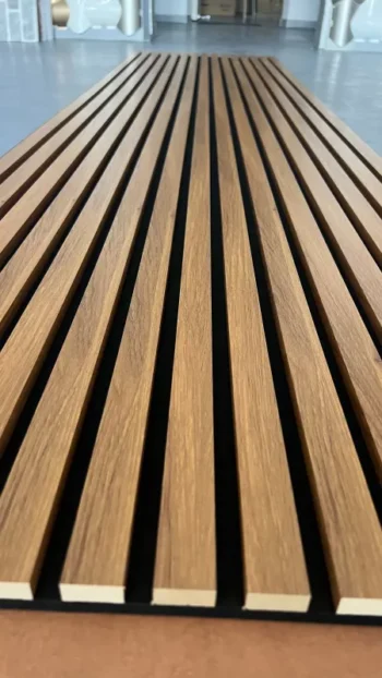 Akustik Panel 244x60 - Gerçek Ahşap Lamel Ses Yalıtımlı - Ceviz no3 - Görsel 5