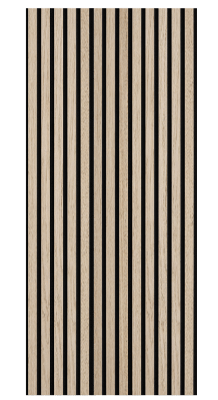 Akustik Panel 244x60 - Gerçek Ahşap Lamel Ses Yalıtımlı - Açık Kahve No2