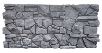 Pizarra Nero – İç ve Dış Mekan için (Poliüretan) 3B Taş Görünümlü Duvar Paneli (123 cm x 58 cm)