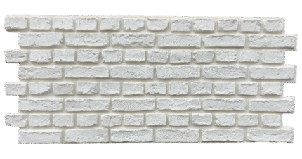 Vintage Brick Blancura – İç ve Dış Mekan için (Poliüretan) 3B Tuğla Görünümlü Duvar Paneli (128 cm x 57 cm)